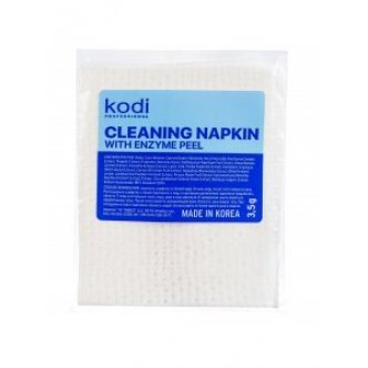 text_photo - Cleaning napkin with enzyme peel (უბუსუსო ენზიმიანი ხელსახოცი სახის გაწმენდისთვის) text_from KODI PROFESSIONAL